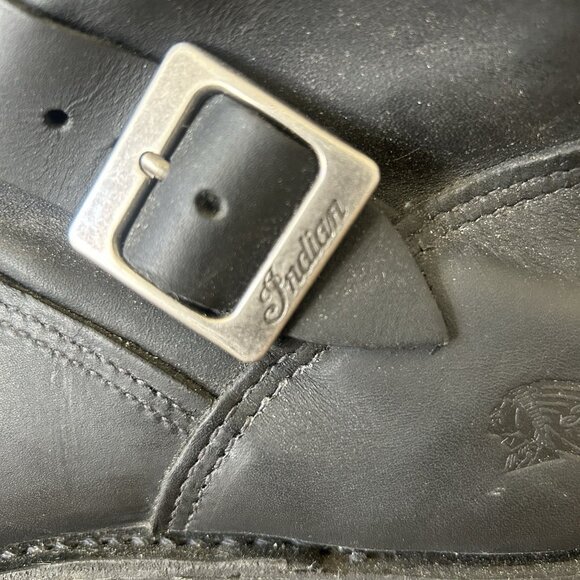 Red Wing X Indian Motorcycle 4312 Black Soft Toe Engineer Boots Mens 11 D - Picture 11 of 12